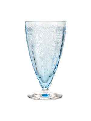  Vintage  Fostoria Navarre Blue Iced Tea Tumblers Weston Table 