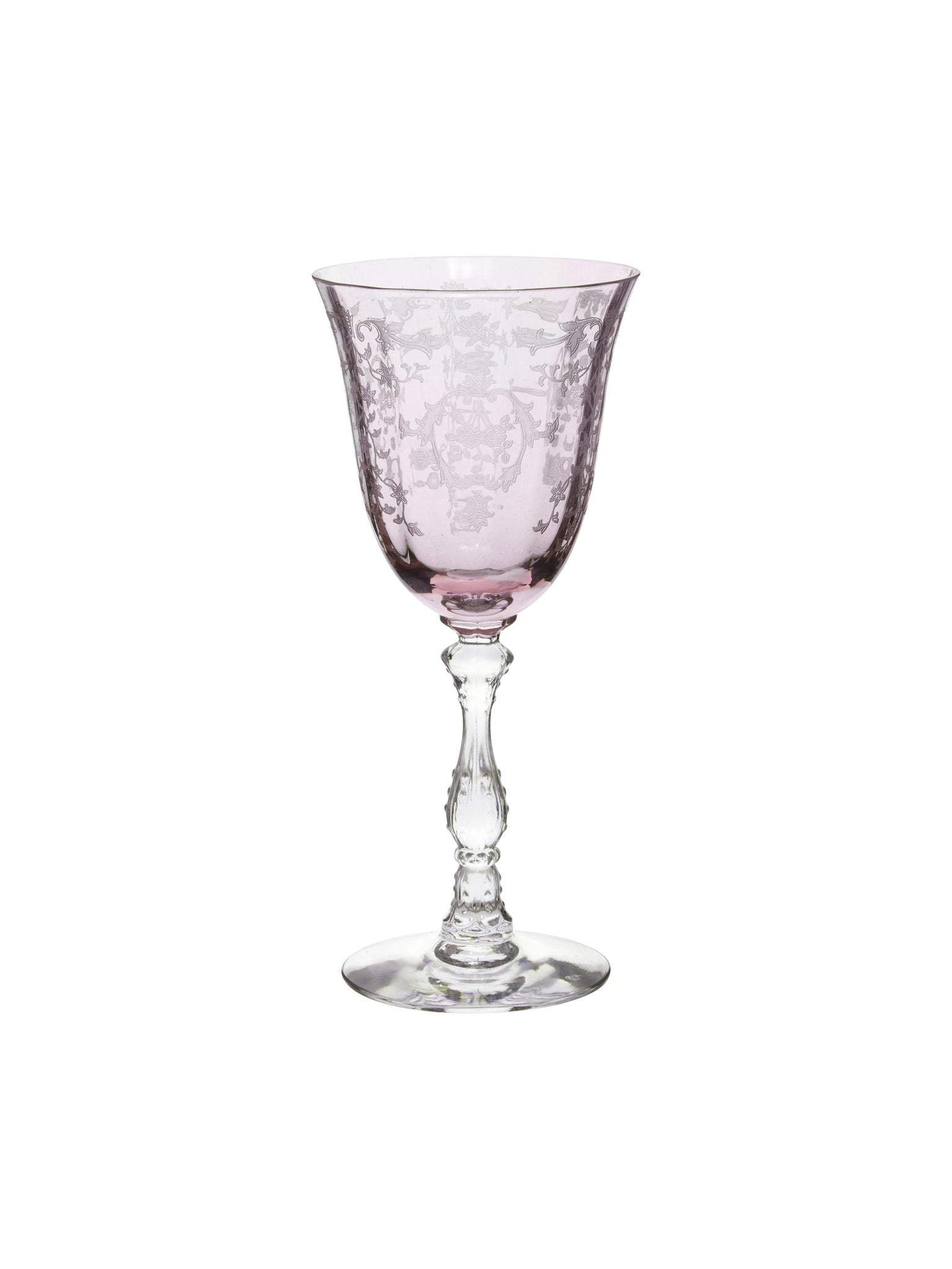 Vintage Fostoria Navarre Pink Claret Glasses Weston Table