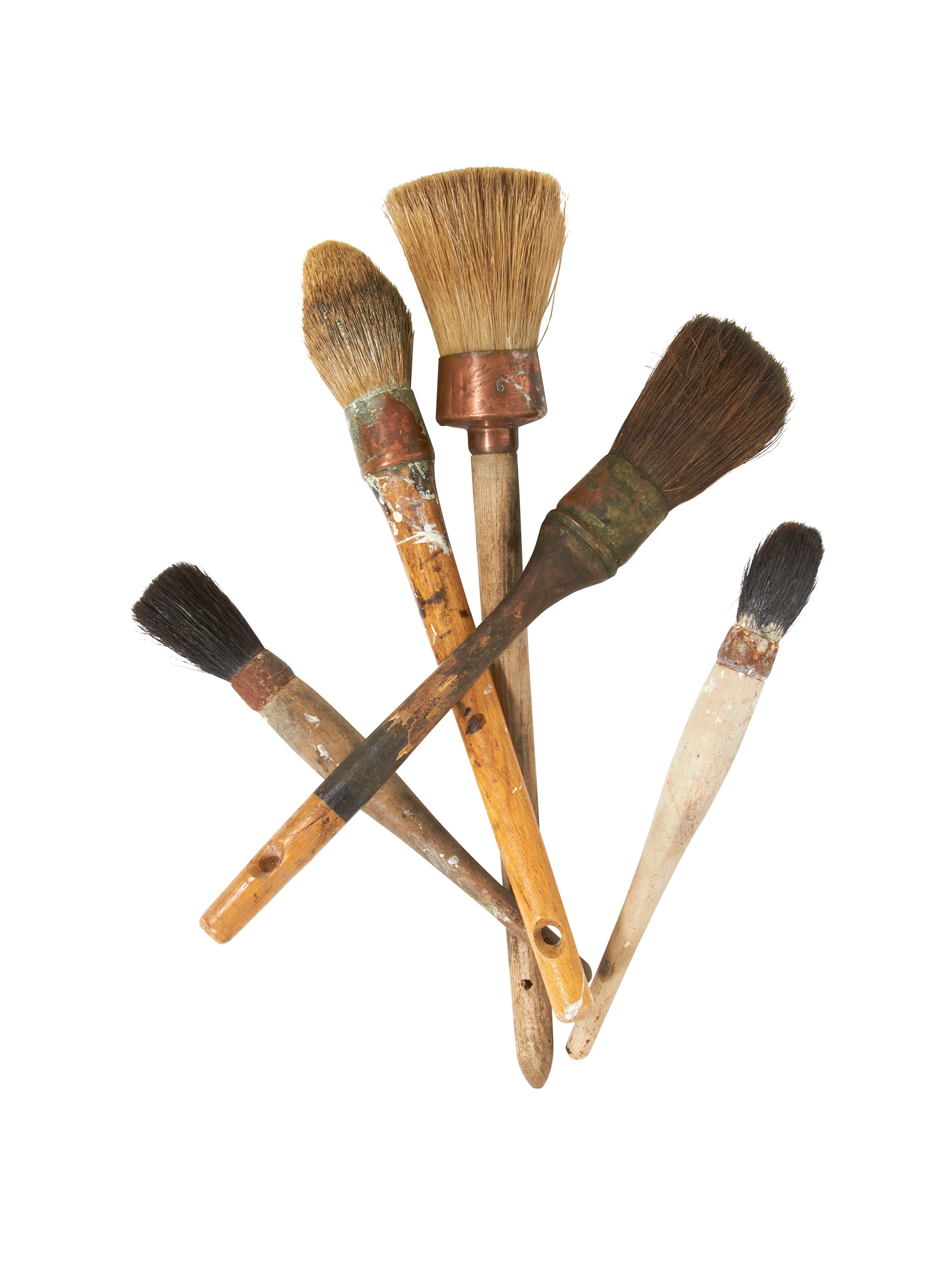 Vintage paint brushes top