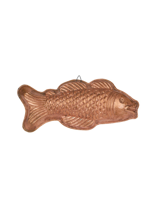Vintage French Copper Fish Weston Table