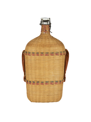  Vintage French Lourdes Wicker Flask Weston Table 