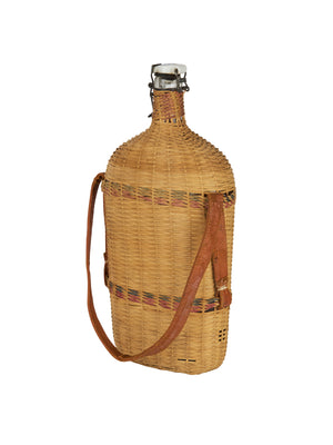  Vintage French Lourdes Wicker Flask Weston Table 