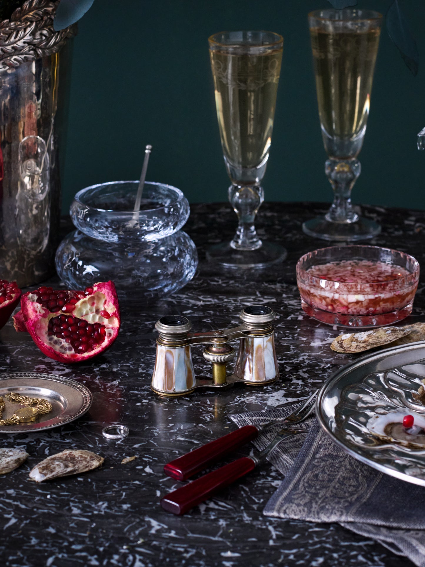 Vintage French Mother of Pearl Opera Glasses Weston Table