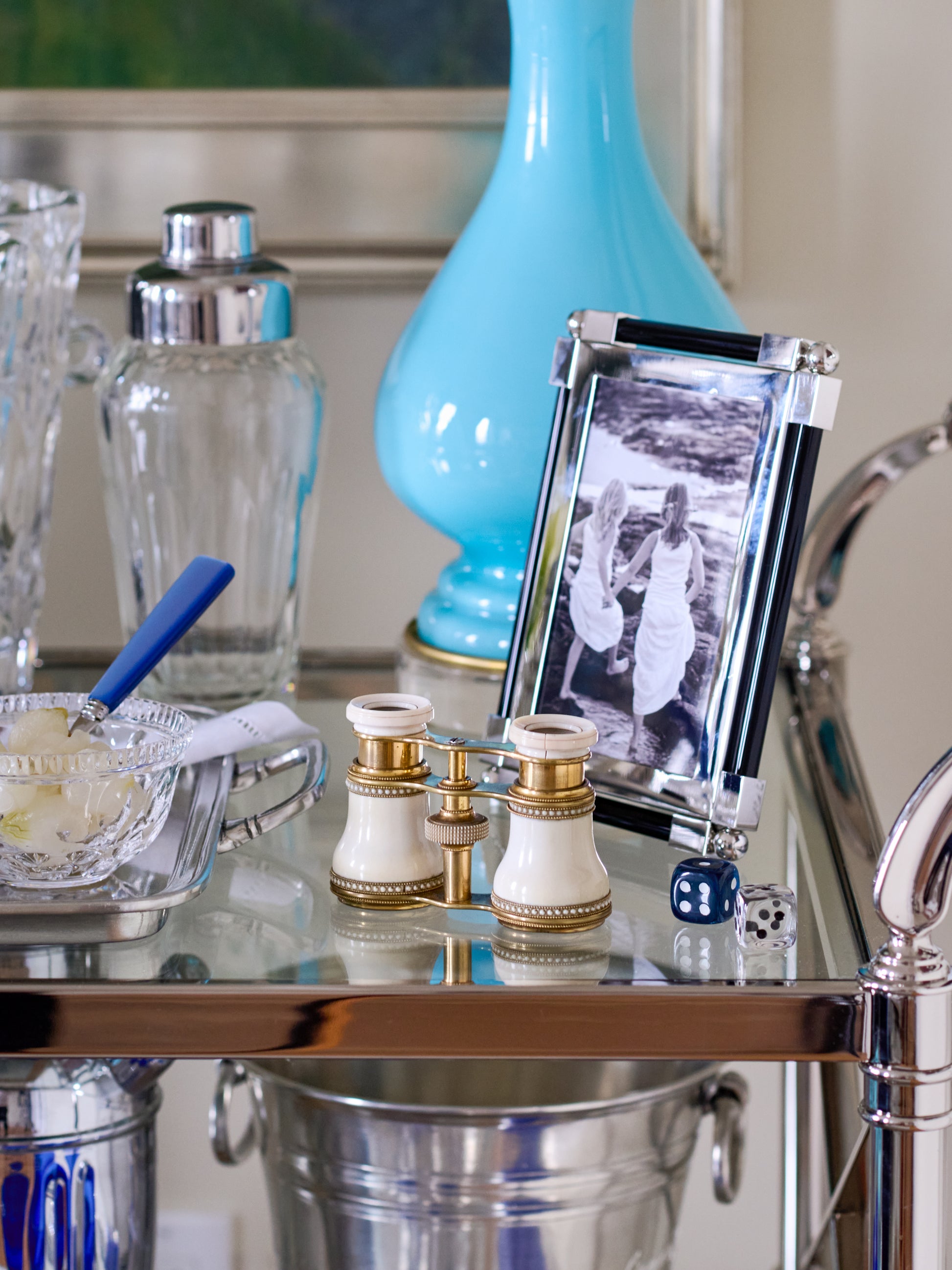 Vintage French Mother of Pearl Opera Glasses Weston Table