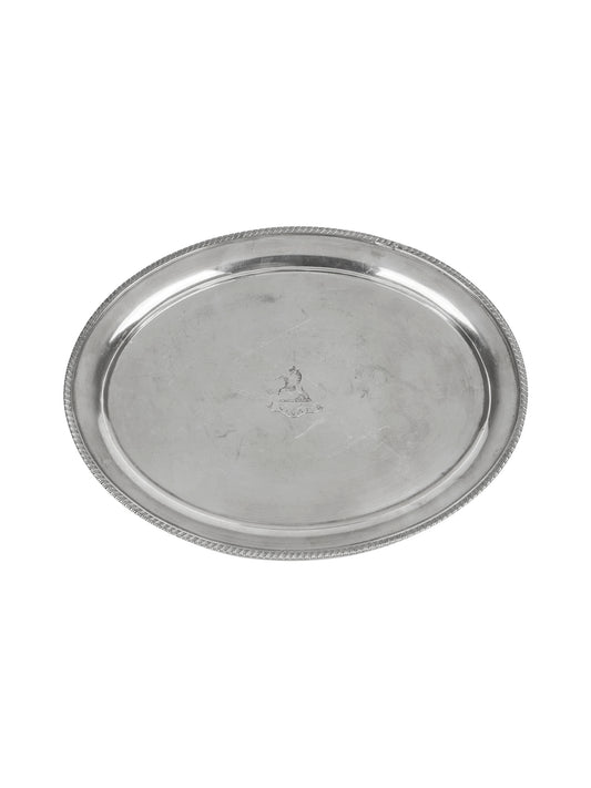 Vintage Georgian English Silver Plate Griffon Oval Tray Weston Table