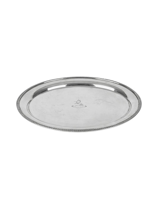 Vintage Georgian English Silver Plate Griffon Oval Tray Weston Table