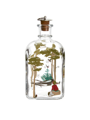  Vintage Girl with Skates in Woods Decanter Weston Table 