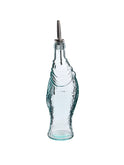 Vintage Glass Fish Bottle Clear Weston Table