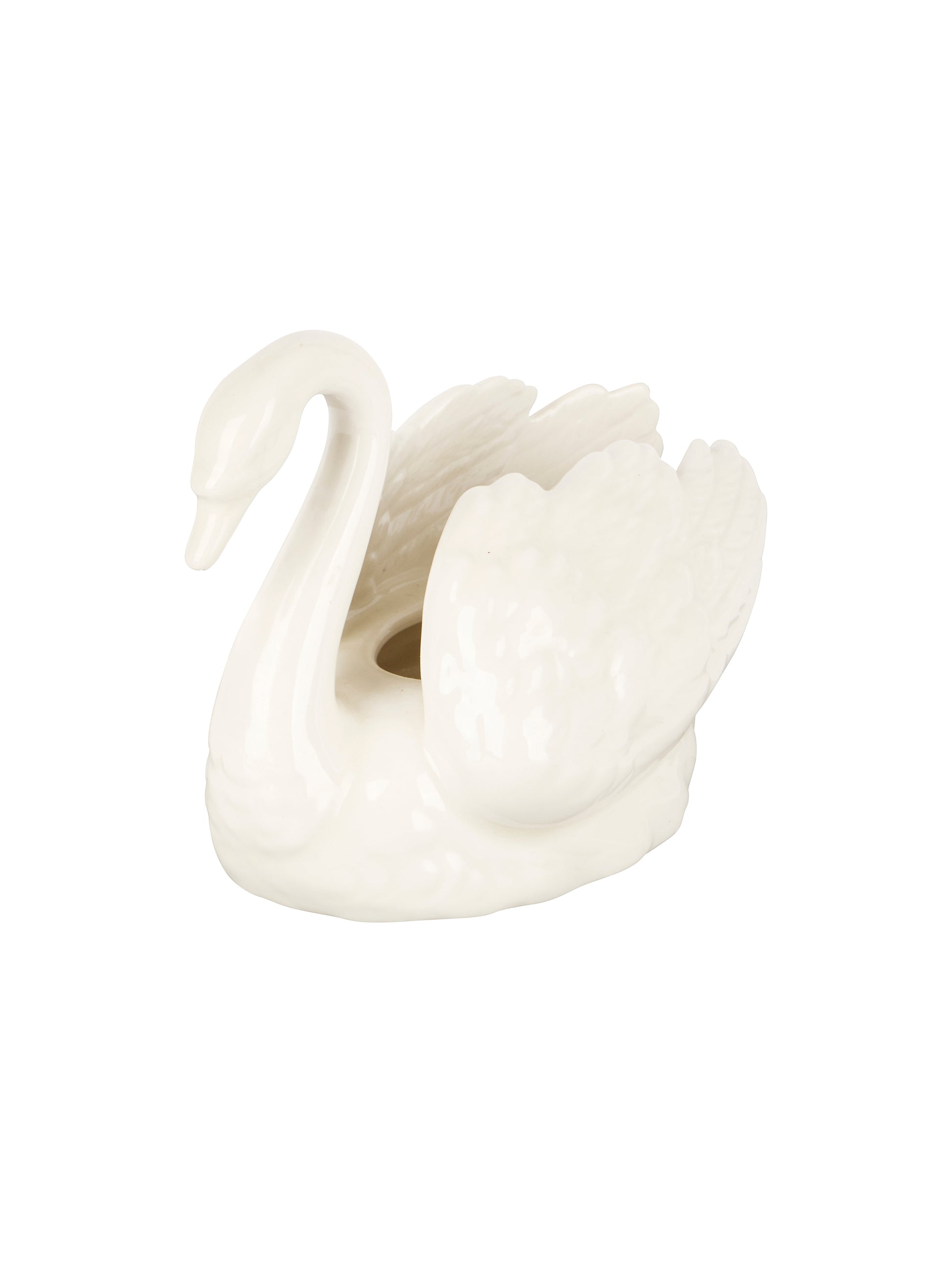 Vintage Goebel Small White Swan Planter Weston Table