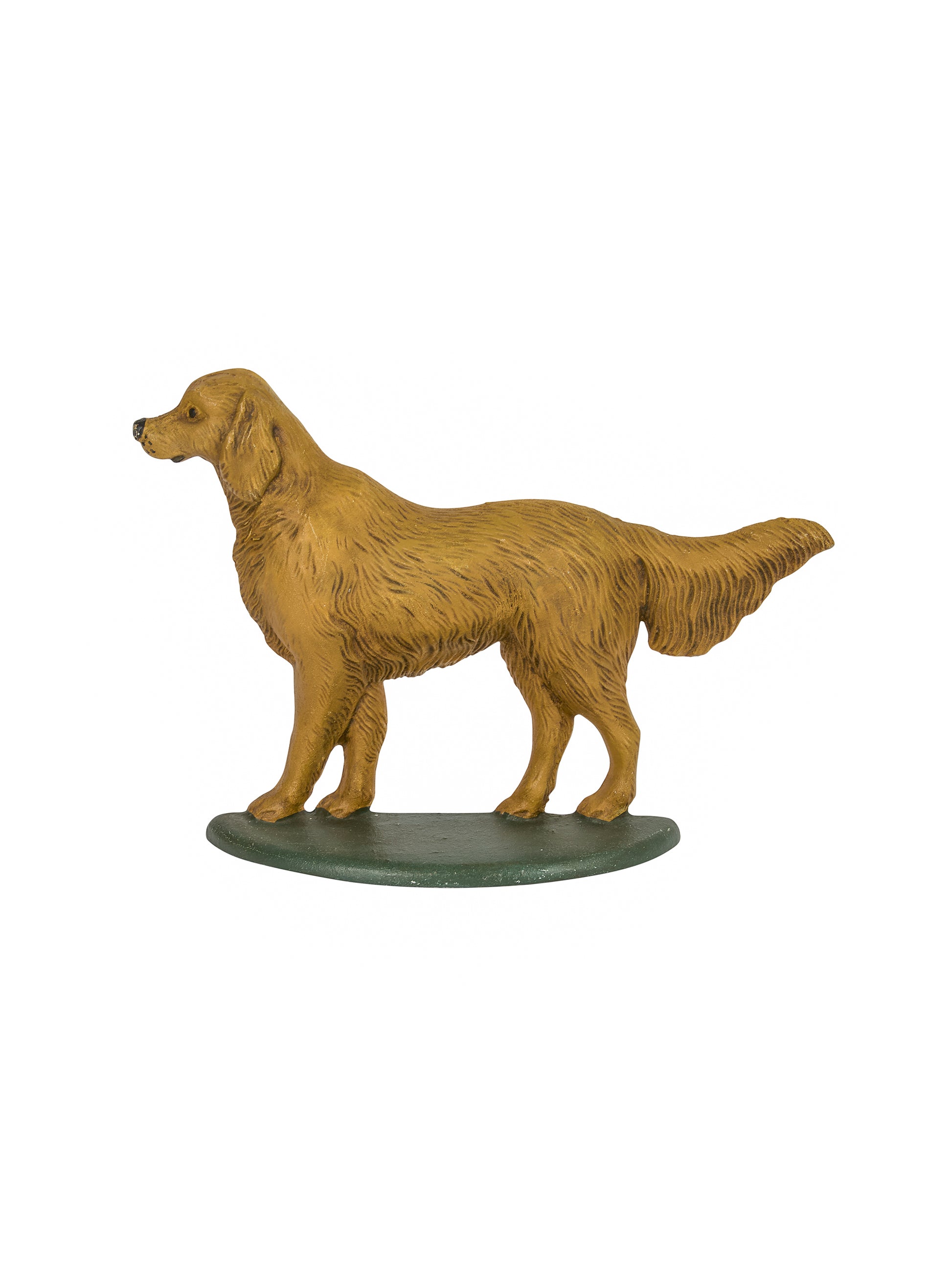 Vintage Golden Retriever Cast Iron Doorstop Weston Table