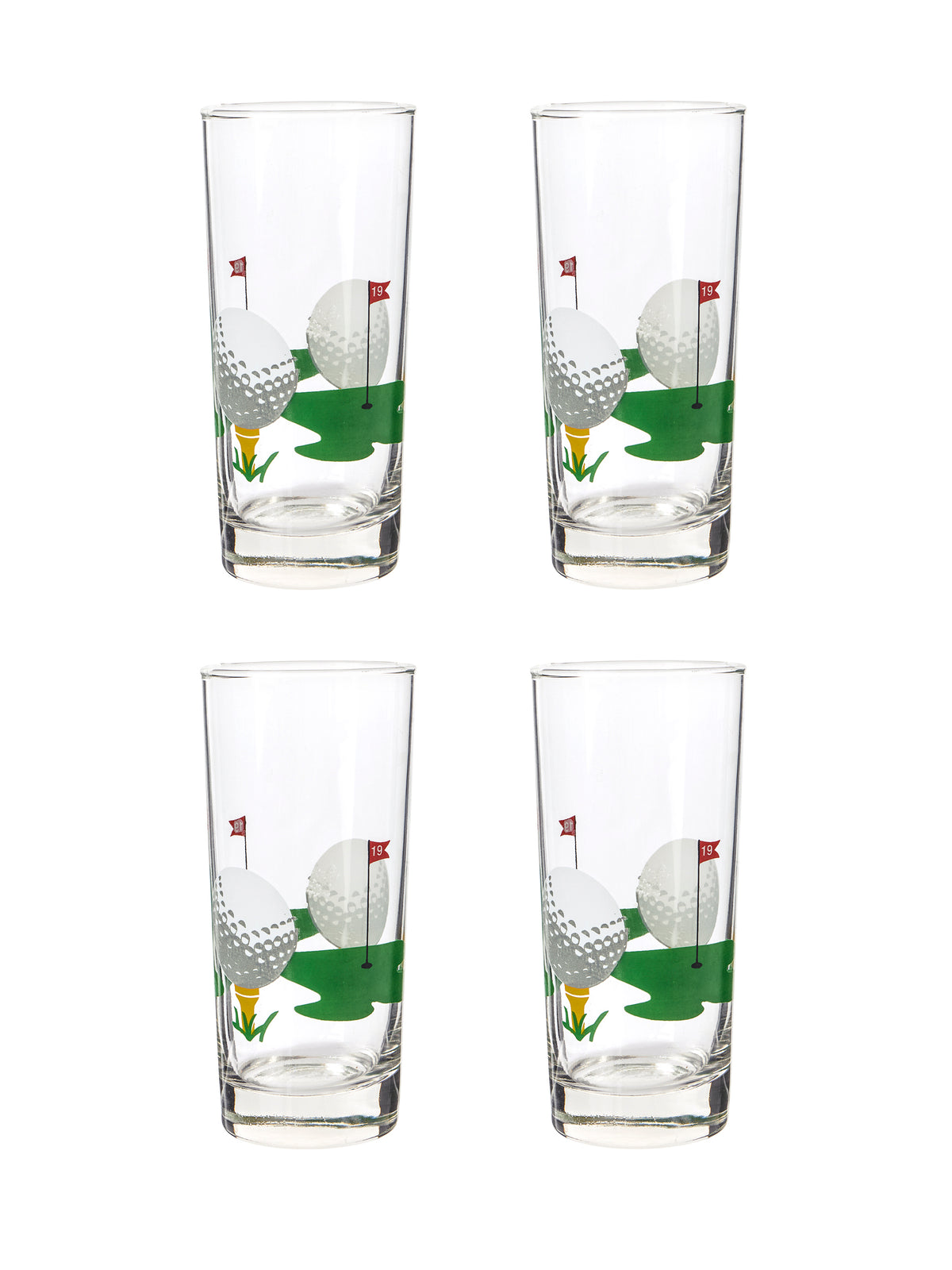 Vintage Golf 19th Hole Glasses Weston Table