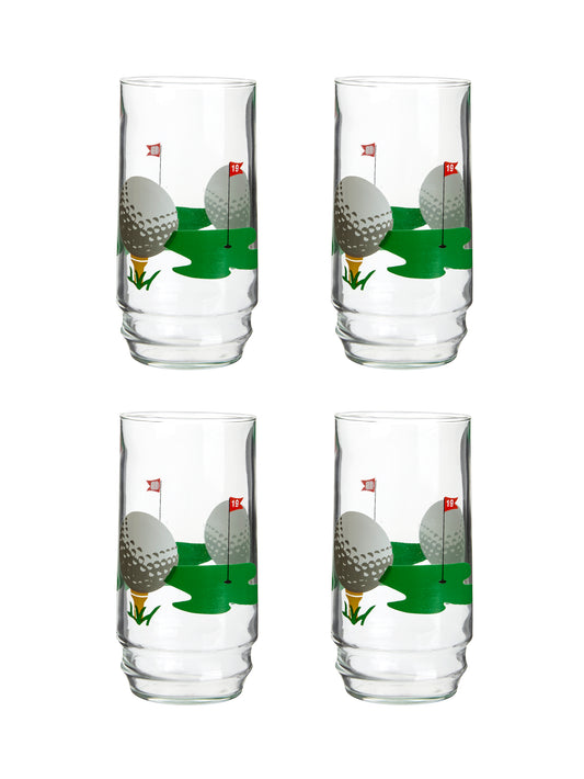 Vintage Golf 19th Hole Glasses Weston Table