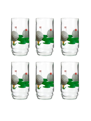  Vintage Golf 19th Hole Glasses Weston Table 