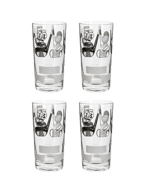  Vintage Golf Highball Glasses Set of Four Weston Table 