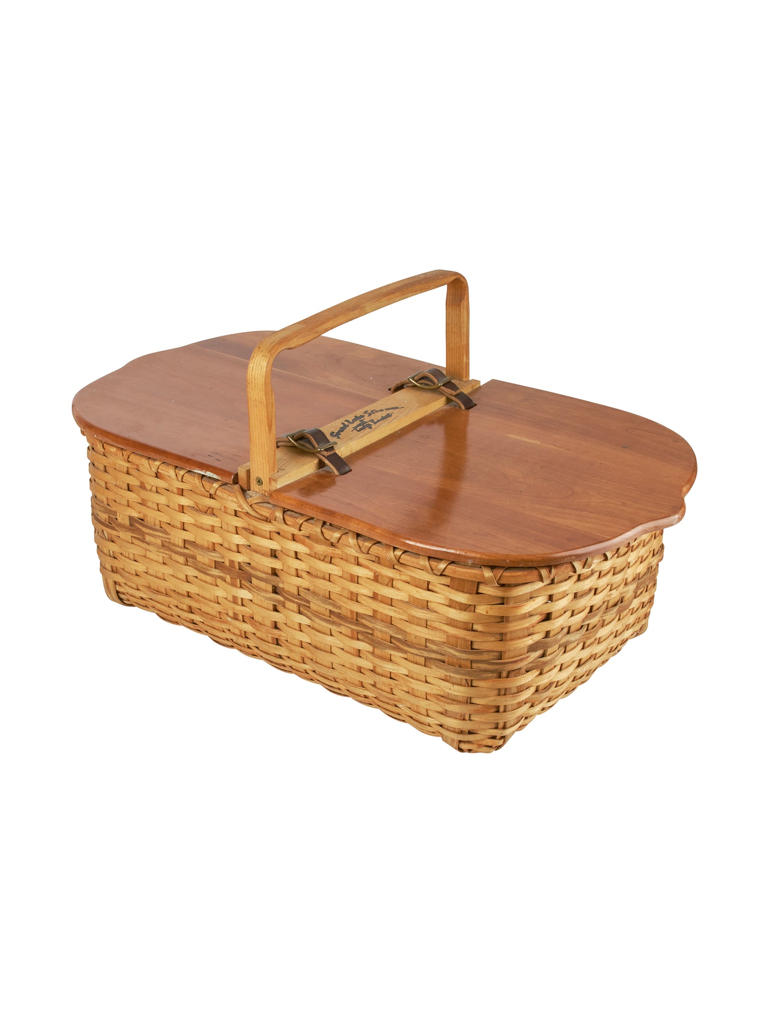 Vintage Grand Lake Stream Shore Lunch Basket Weston Table