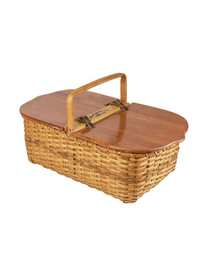  Vintage Grand Lake Stream Shore Lunch Basket Weston Table 