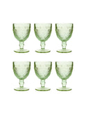 Vintage Green Sandwich Glasses Weston Table