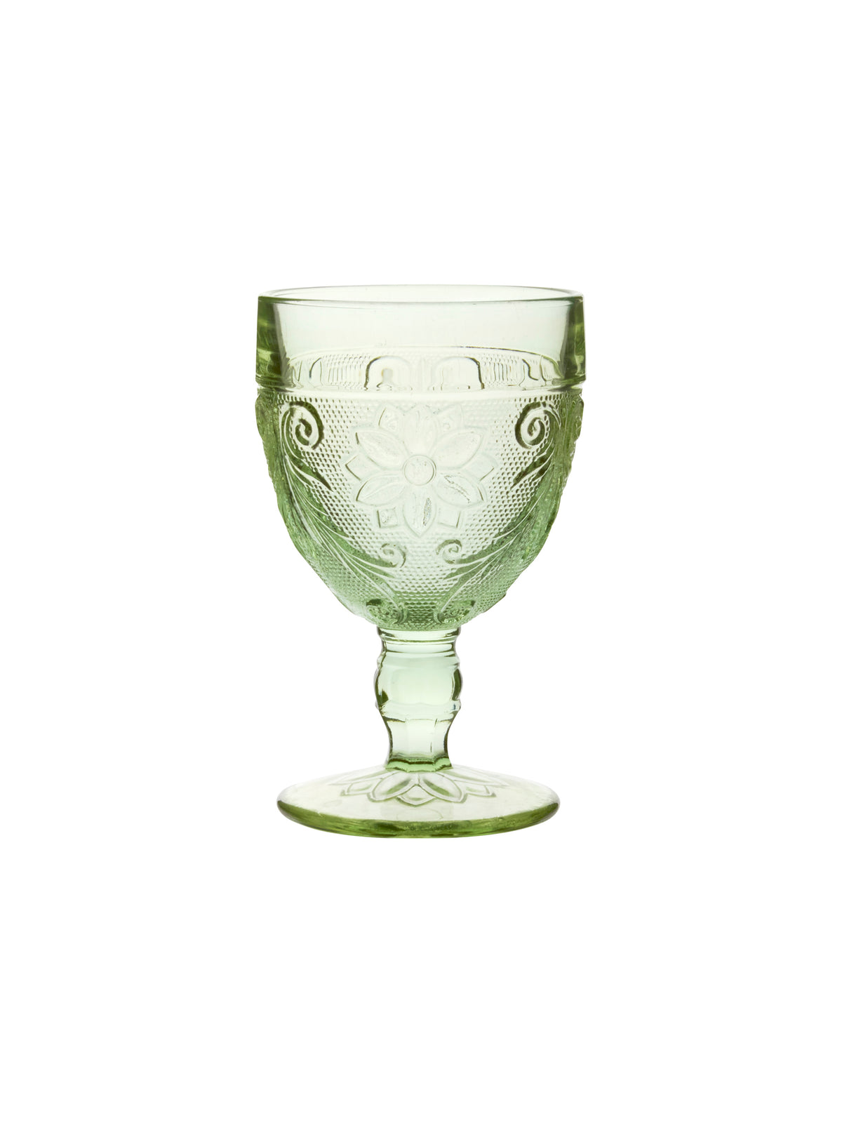 Vintage Green Sandwich Glasses Weston Table