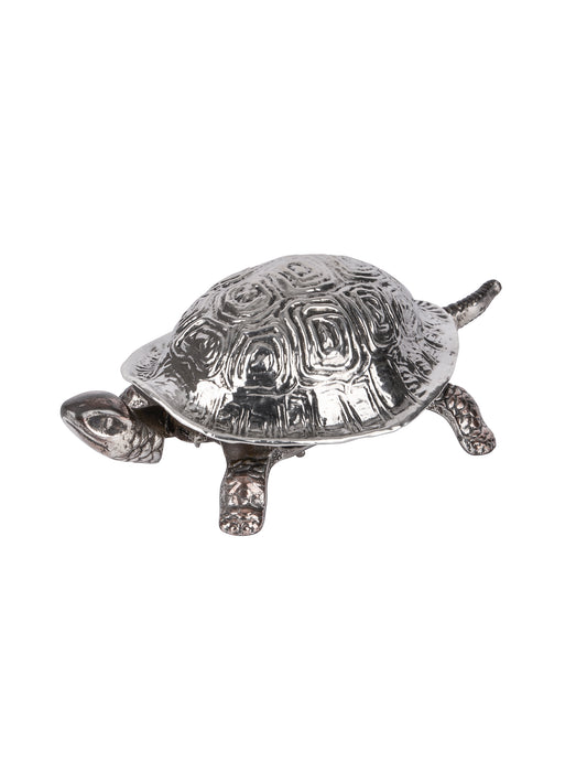 Vintage Grey & Co. Sterling Silver and Steel Tortoise Table Bell Weston Table
