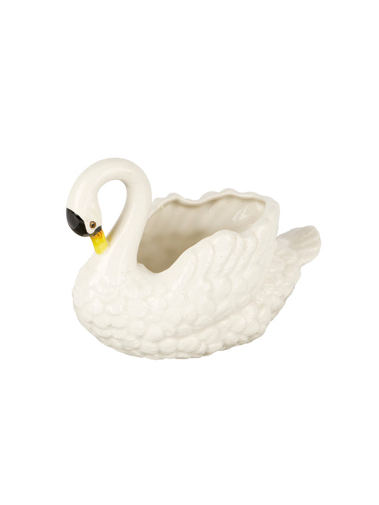 Vintage Hand Painted Preening Swan Weston Table