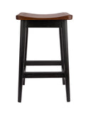 Vintage Handcrafted Cherry and Black Painted Bar Stool Weston Table