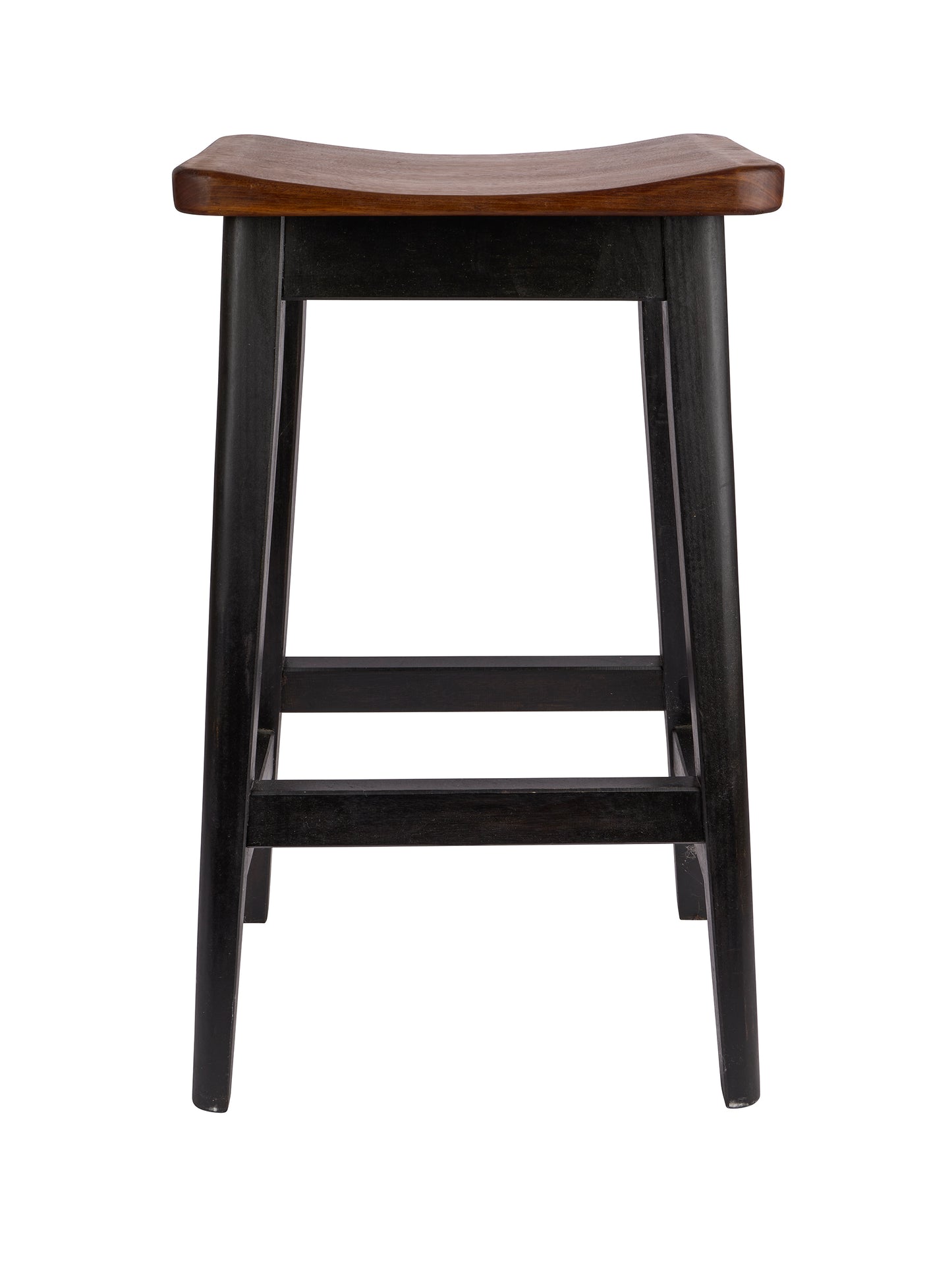 Vintage Handcrafted Cherry and Black Painted Bar Stool Weston Table