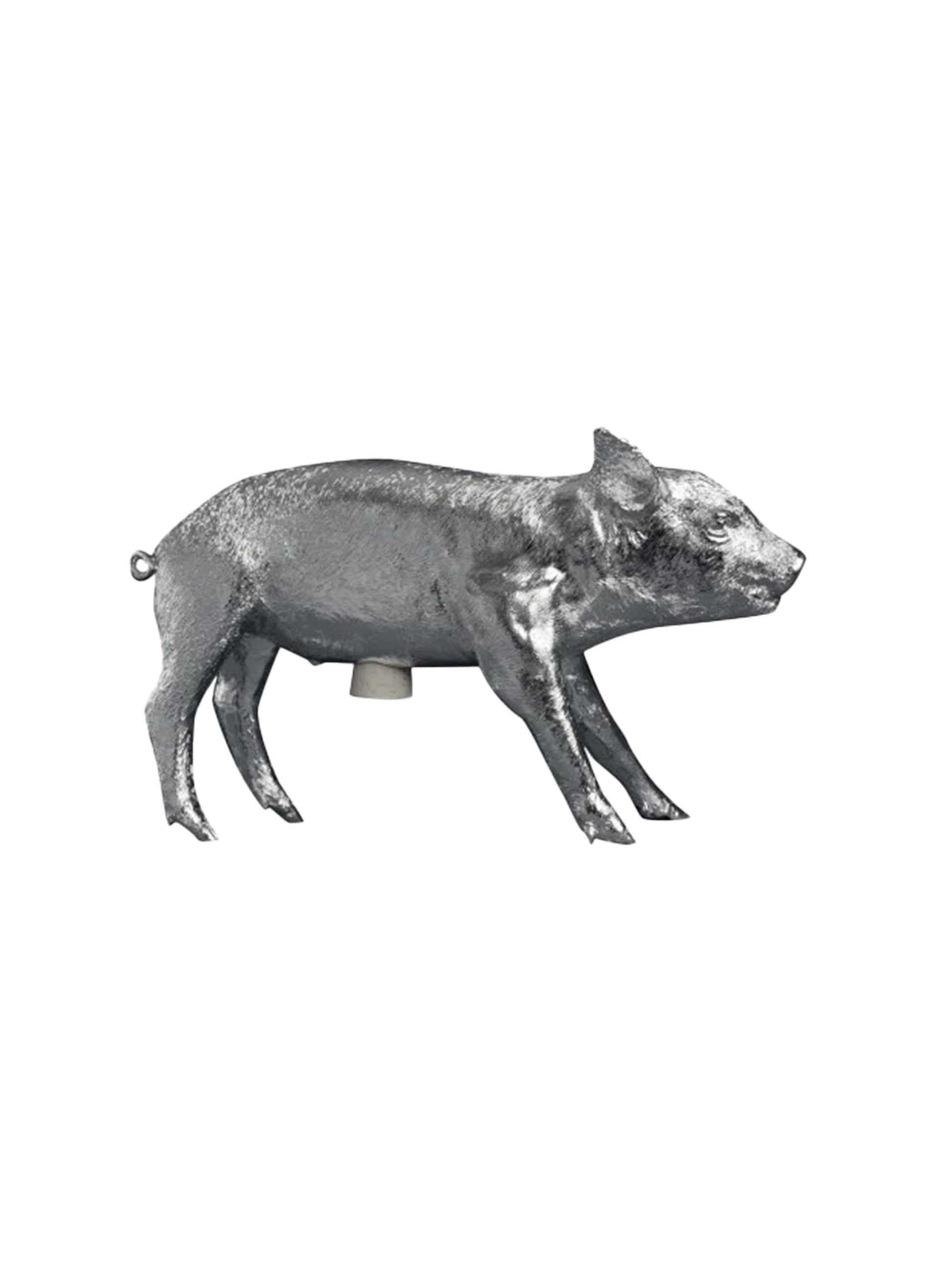 Vintage Harry Allen Pig Bank Chrome Weston Table