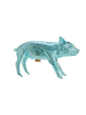 Vintage Harry Allen Pig Bank Blue Chrome Weston Table