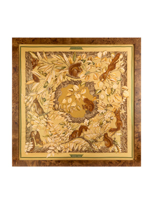  Vintage Hermes Casse Noisette Squirrel Framed Art Weston Table 