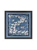 Vintage Hermes Les Mustangs Bandana Silk Scarf Framed Art Weston Table