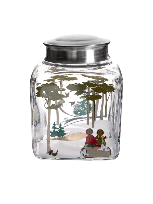 Vintage Holmegaard Christmas Cookie Jar Weston Table