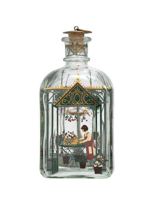 Vintage Holmegaard Christmas Flower Market Decanter Weston Table