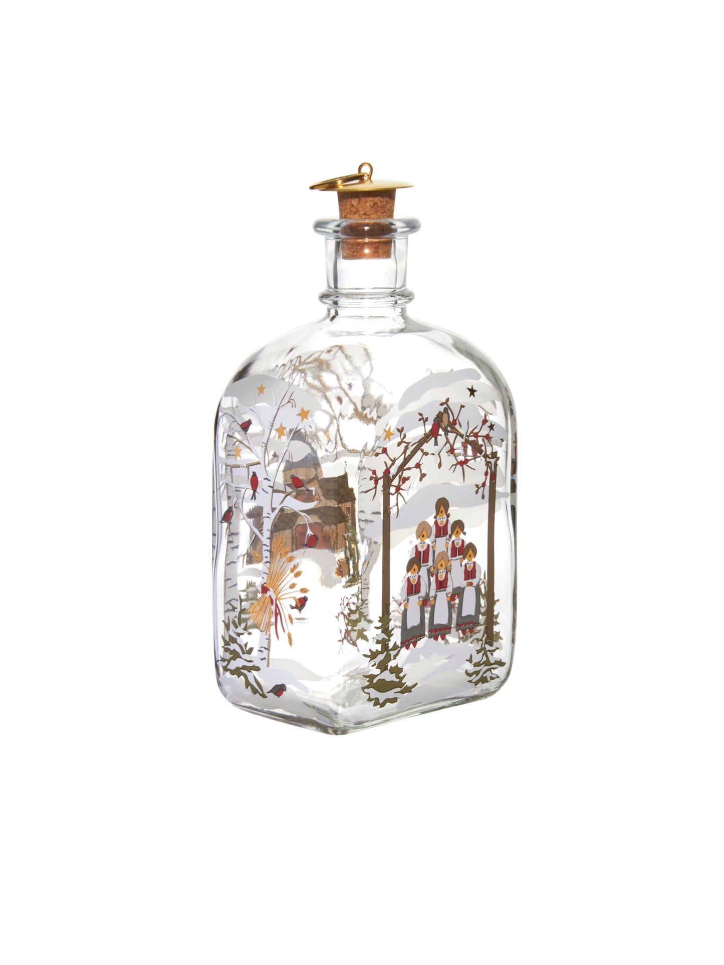 Vintage Holmegaard Church in Winter Glass Bottle Weston Table