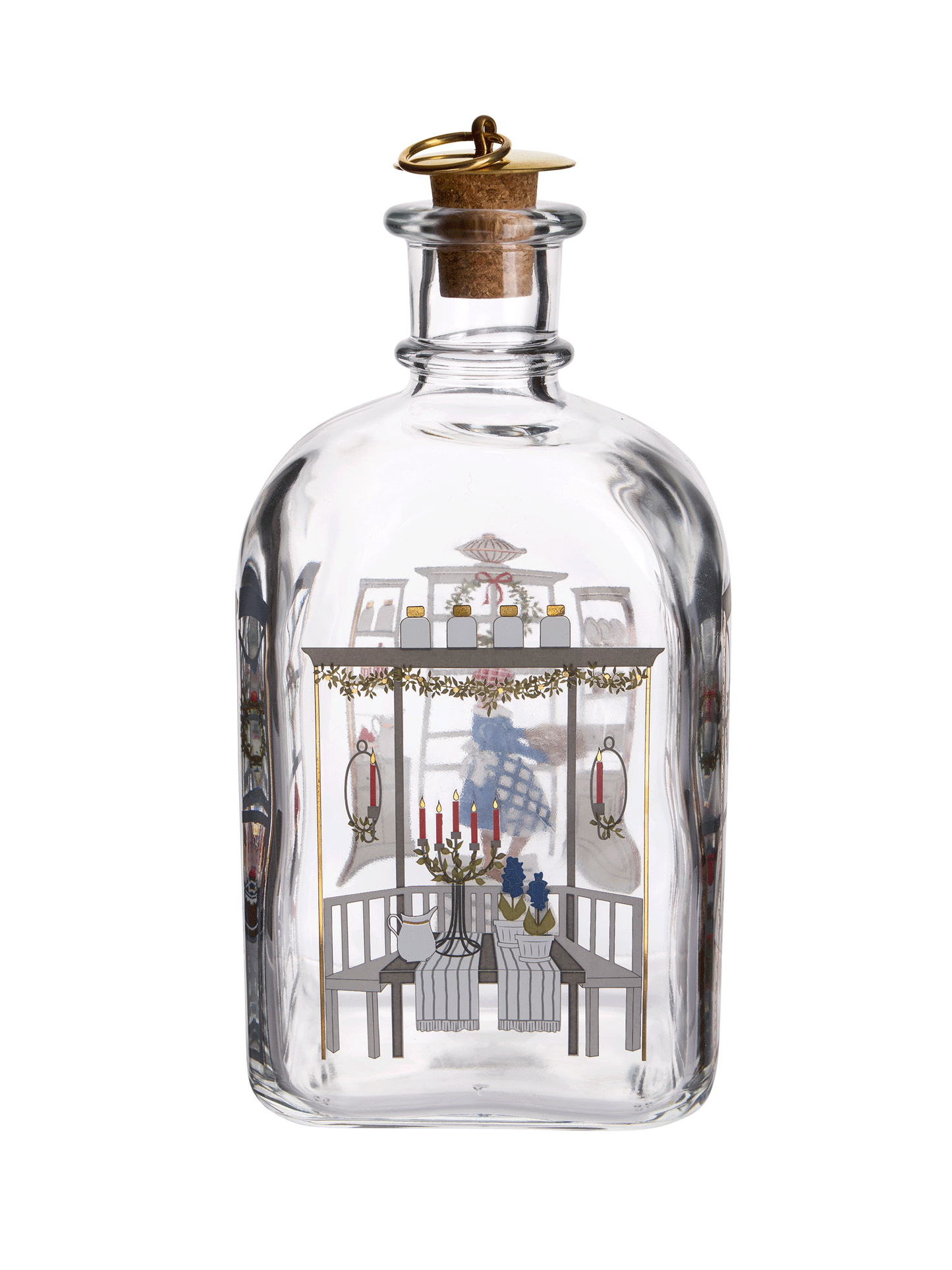 Vintage Holmegaard Holiday Baking Glass Decanter Weston Table