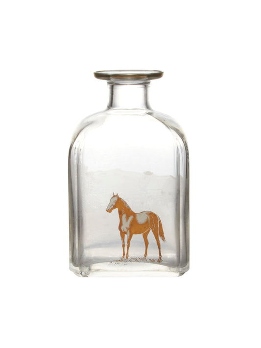 Vintage Holmegaard Horses Glass Bottle Weston Table