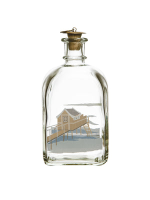  Vintage Holmegaard Seaside Glass Decanter Weston Table 