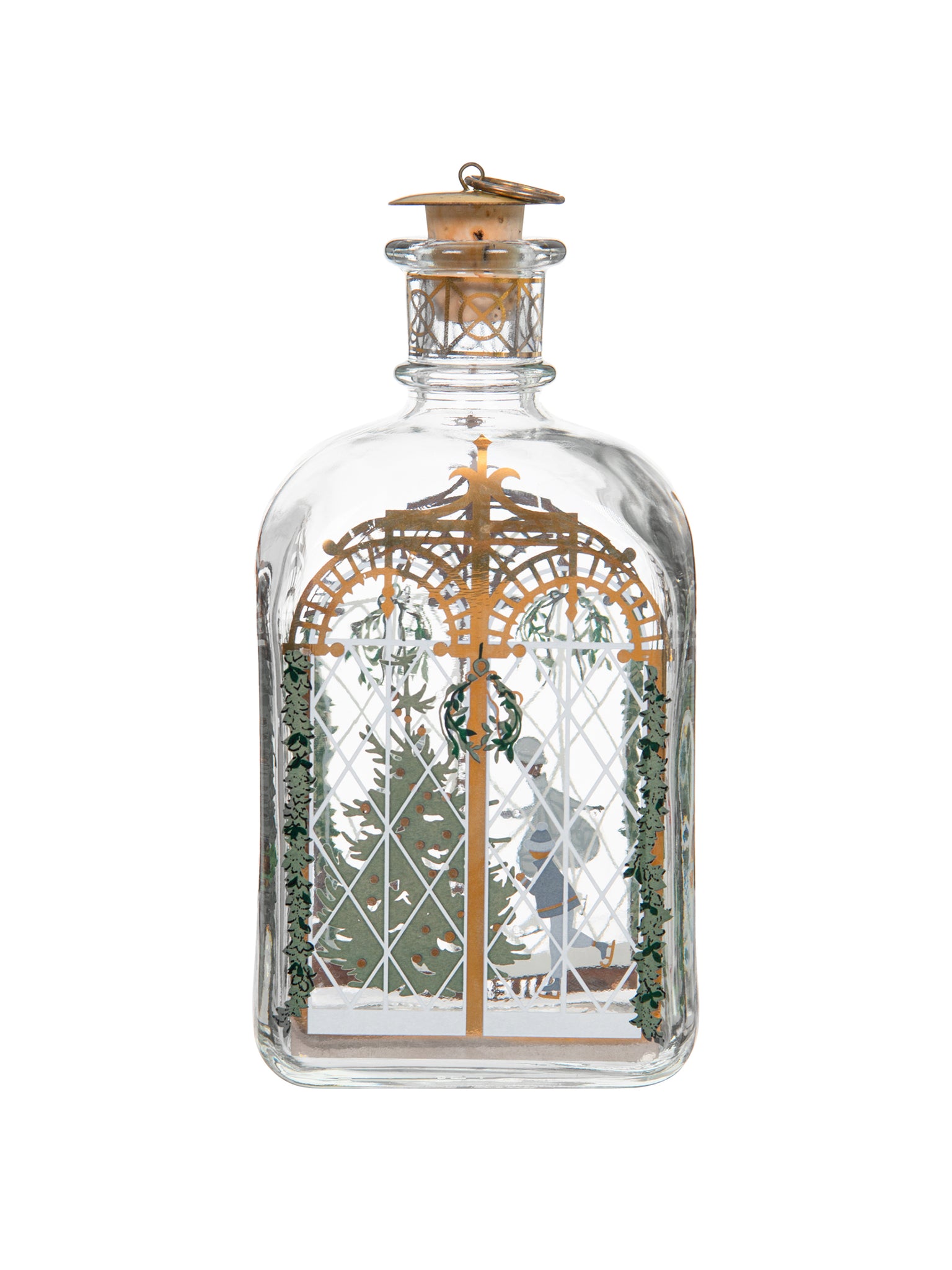 Vintage Holmegaard Skating in the Woods Decanter Weston Table