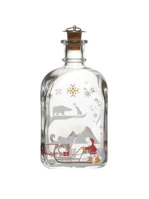  Vintage Holmegaard Sled Dog and Polar Bear Glass Decanter Weston Table 