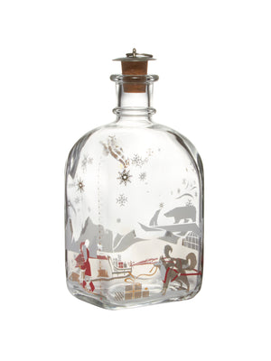  Vintage Holmegaard Sled Dog and Polar Bear Glass Decanter Weston Table 