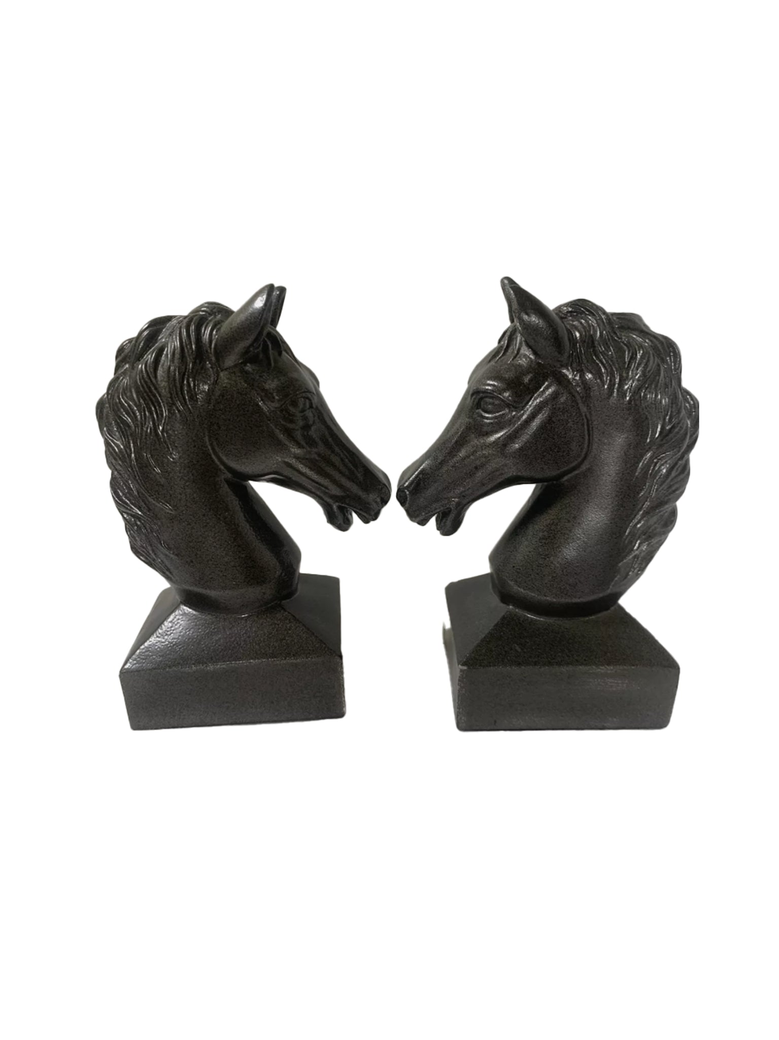 Vintage Horse Bust Resin Bookends Weston Table