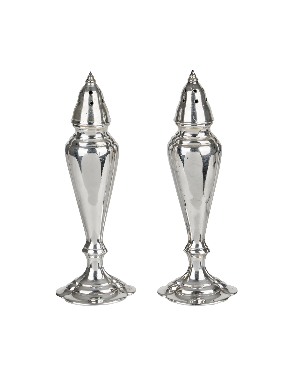 Vintage Hotel Silver Salt & Pepper Shakers Five Weston Table