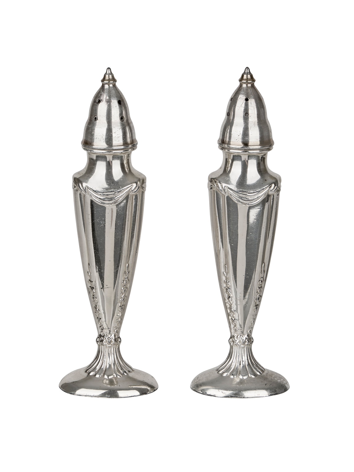 Vintage Hotel Silver Salt & Pepper Shakers Three Weston Table