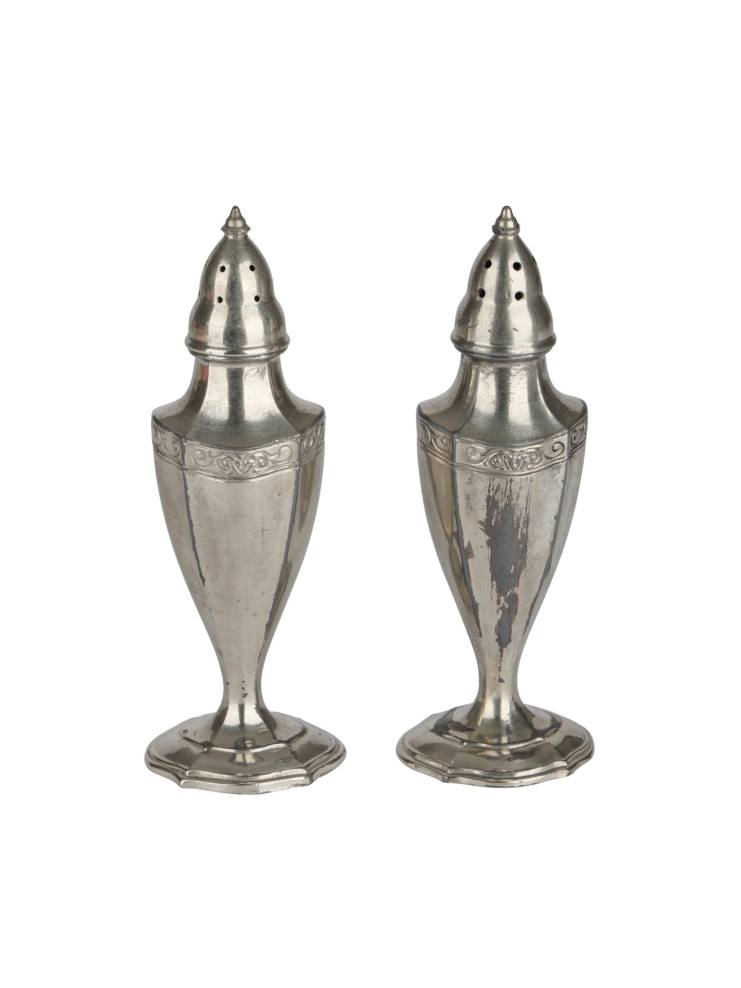 Vintage Hotel Silver Salt & Pepper Shakers Weston Table