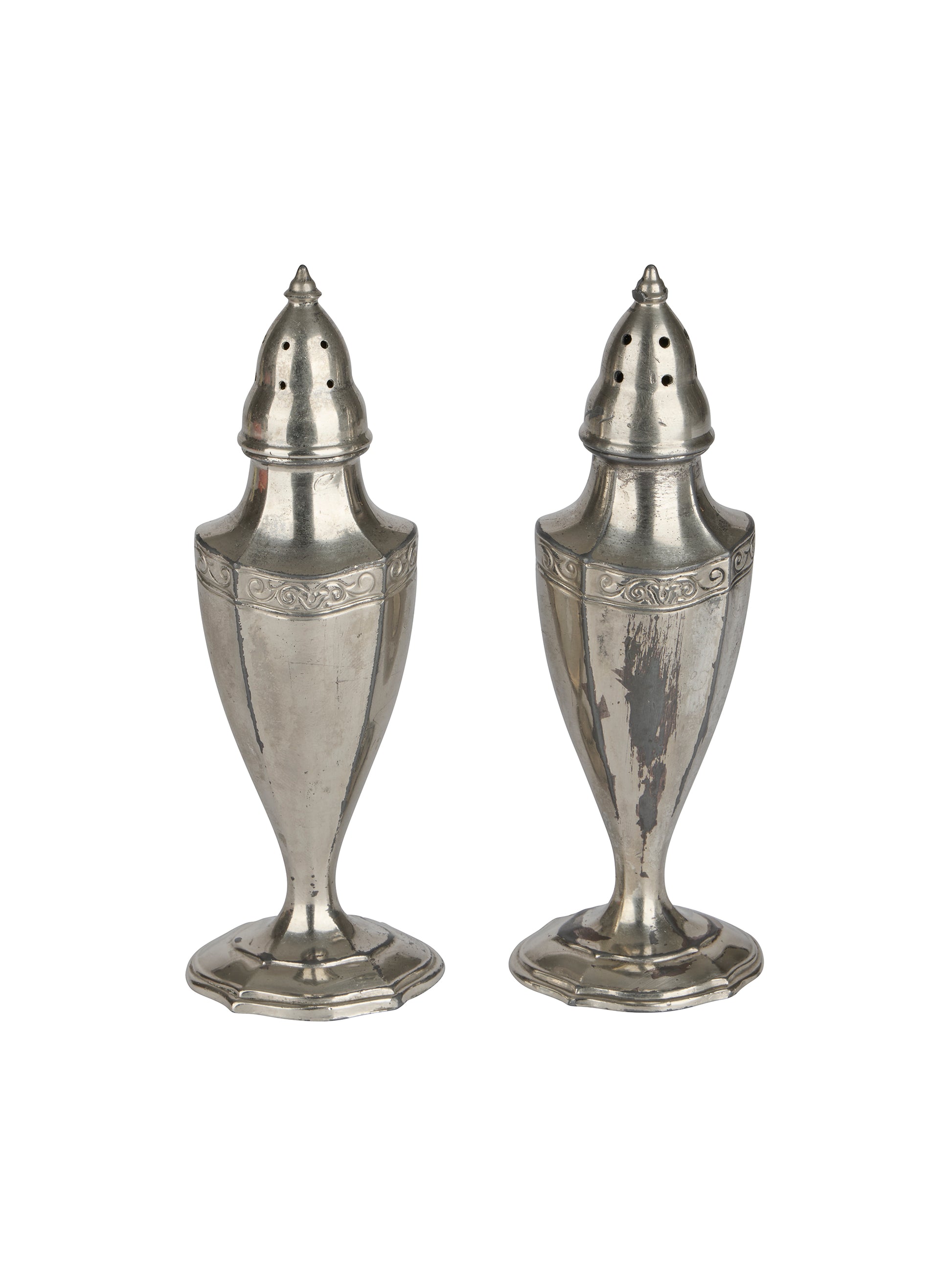 Vintage Hotel Silver Salt & Pepper Shakers Weston Table