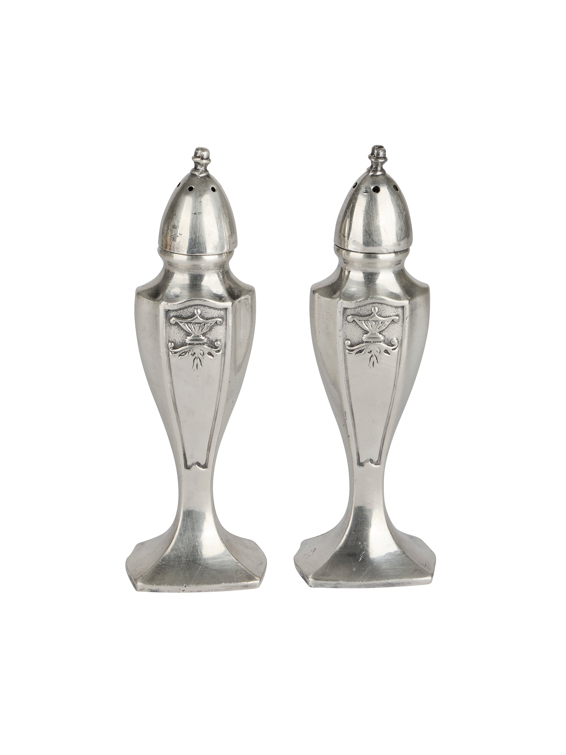 Vintage Hotel Silver Salt & Pepper Shakers Weston Table