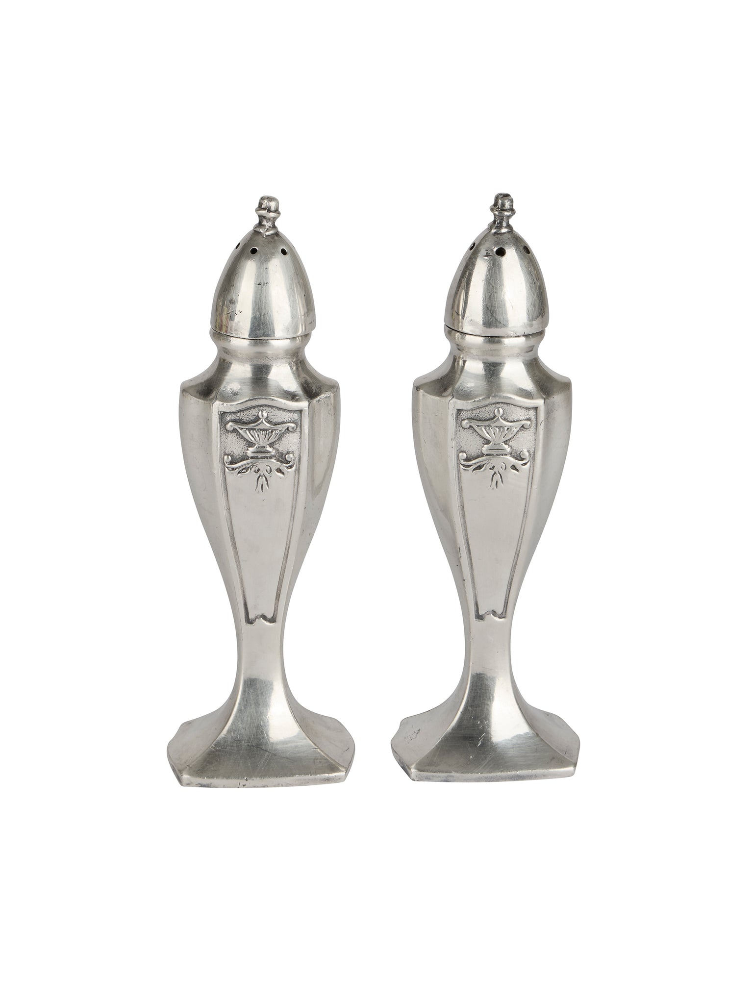 Vintage Hotel Silver Salt & Pepper Shakers Weston Table