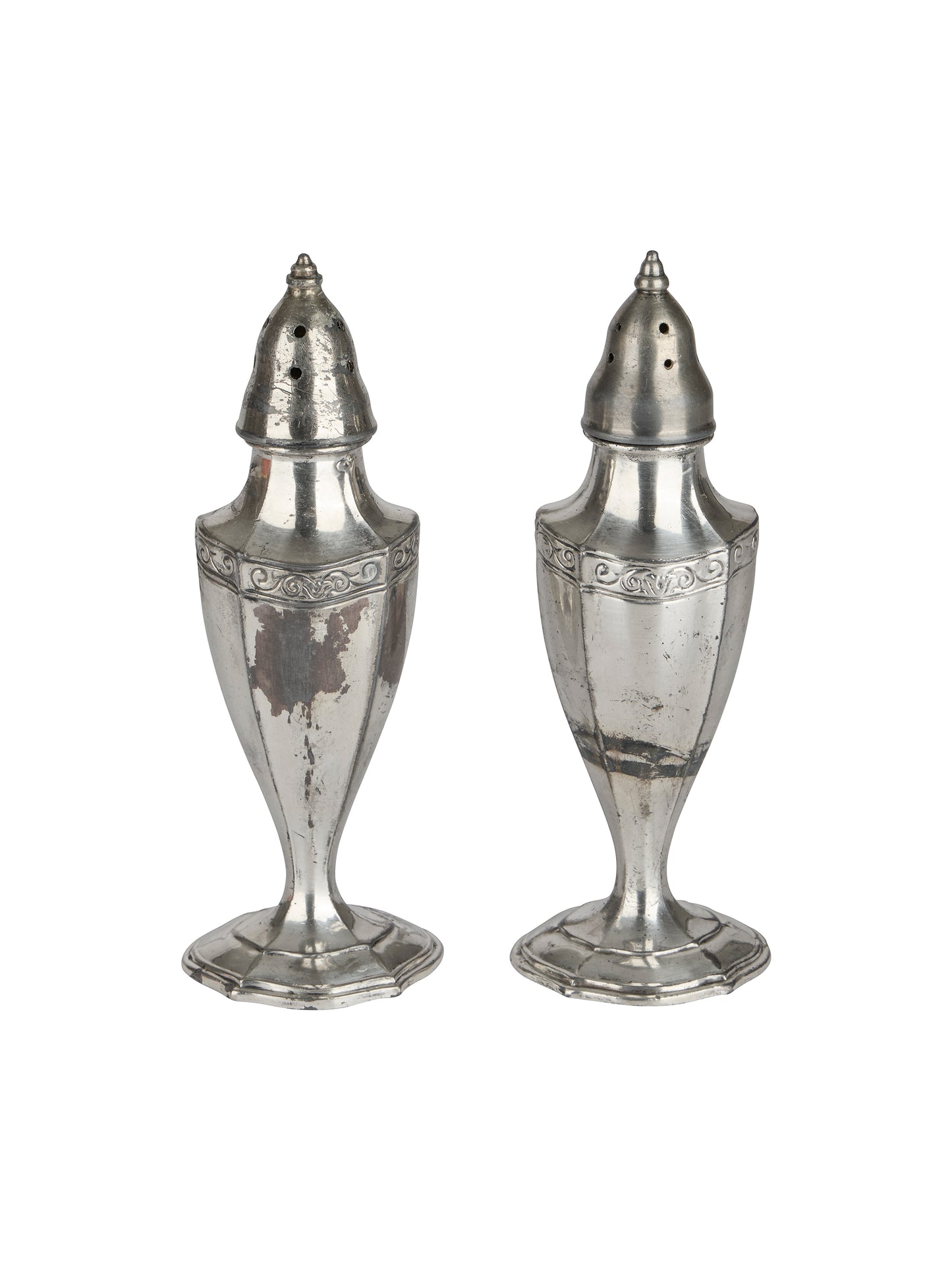 Vintage Hotel Silver Salt & Pepper Shakers Weston Table