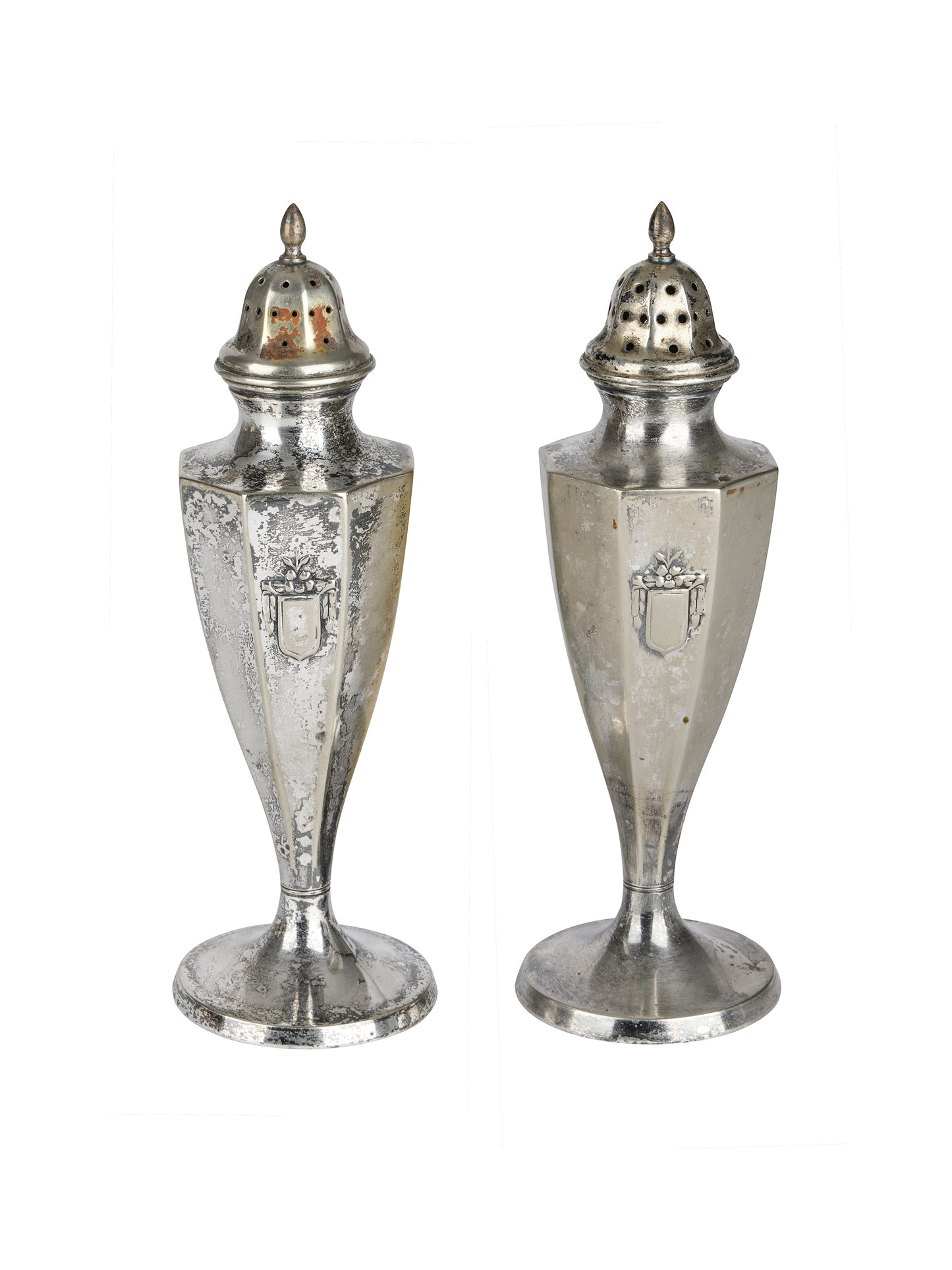Vintage Hotel Silver Salt & Pepper Shakers Weston Table