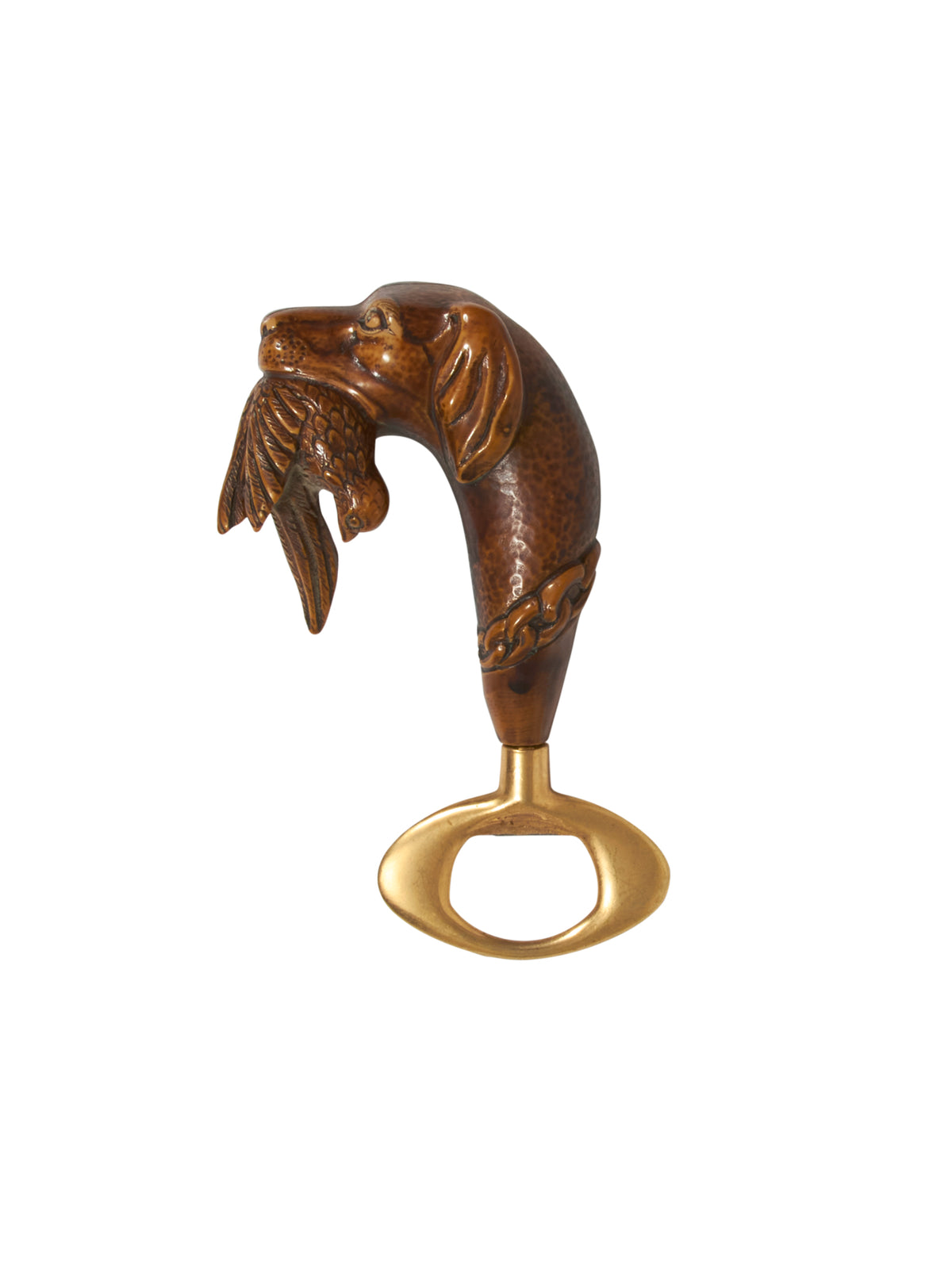 Vintage 1960s Hunting Dog with Duck Bottle Opener One Weston Table