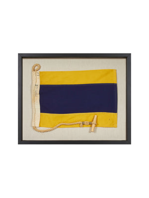  Vintage 1930s International Code Sailing Flag D Weston Table 